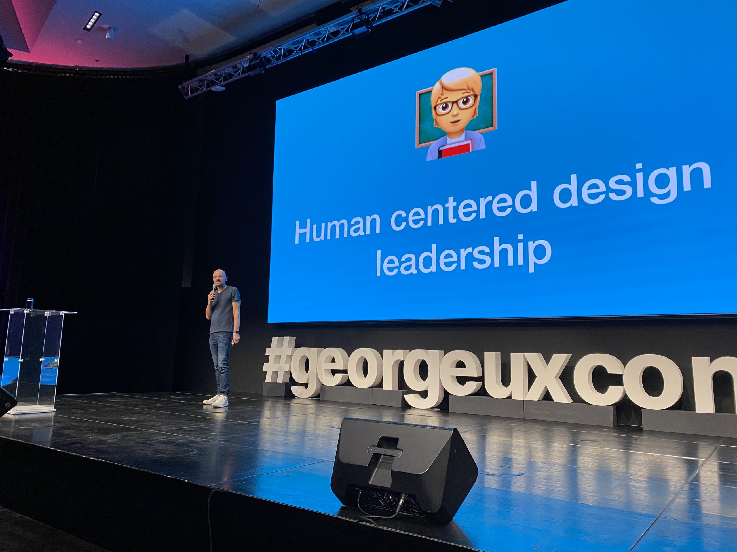Wolfgang Bremer is holding his keynote "Human Centered Design Leadership" at the George UX Conference in Vienna